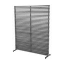 Paravan pentru balcon gri/în culoare naturală din lemn/metal 153x185 cm - Hartman