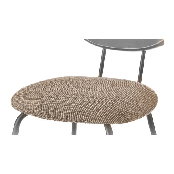 Husă maro elastică pentru scaun Ideal – Casa Selección