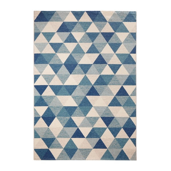 Covor Mint Rugs Diamond Triangle, 200 x 290 cm, albastru