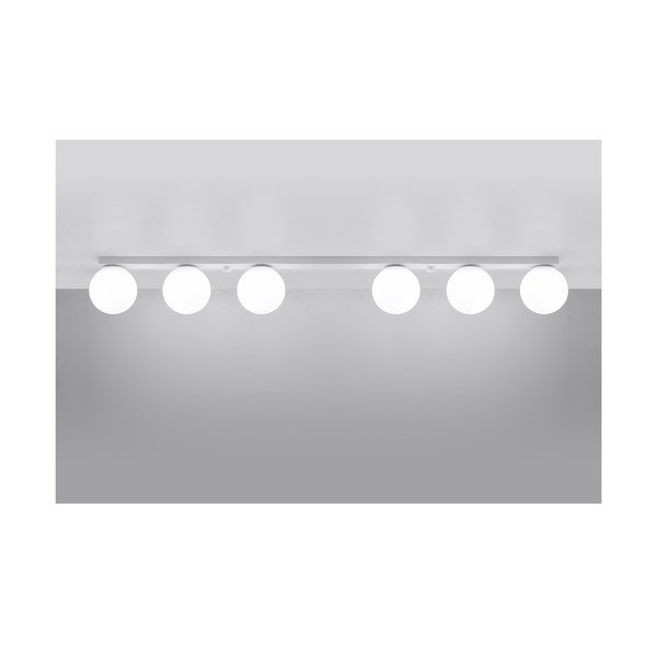 Plafonieră albă cu abajur din sticlă ø 12 cm Umerta – Sollux-image-2