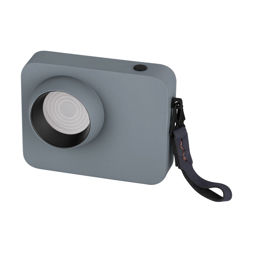 Veioza albastru prafuit LED cu intensitate reglabila din metal (inaltime 11 cm) Kedros – Nova Luce