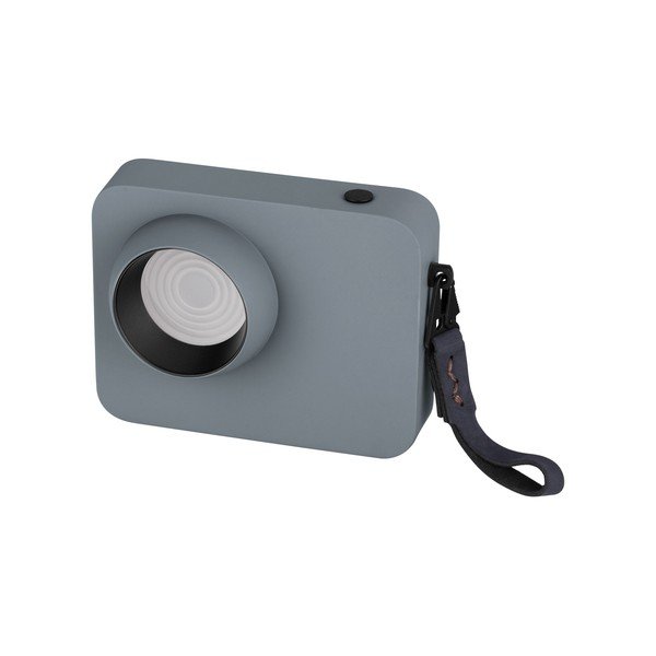 Veioză albastru prăfuit LED cu intensitate reglabilă din metal (înălțime 11 cm) Kedros – Nova Luce
