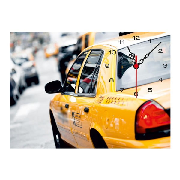 Tablou ceas Taxi, 60 x 60 cm