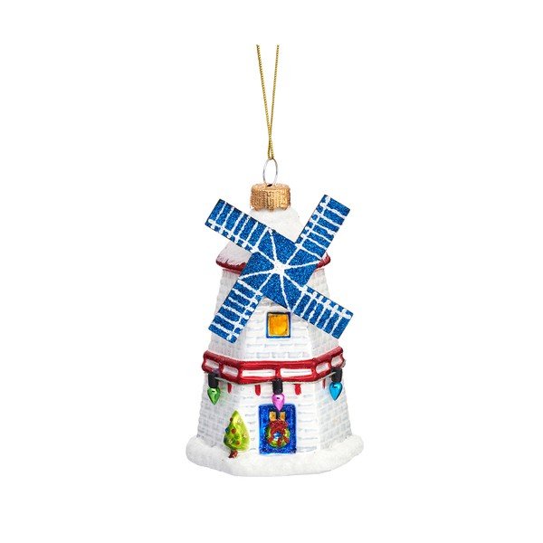 Ornament de Crăciun din sticlă Windmill – Sass & Belle