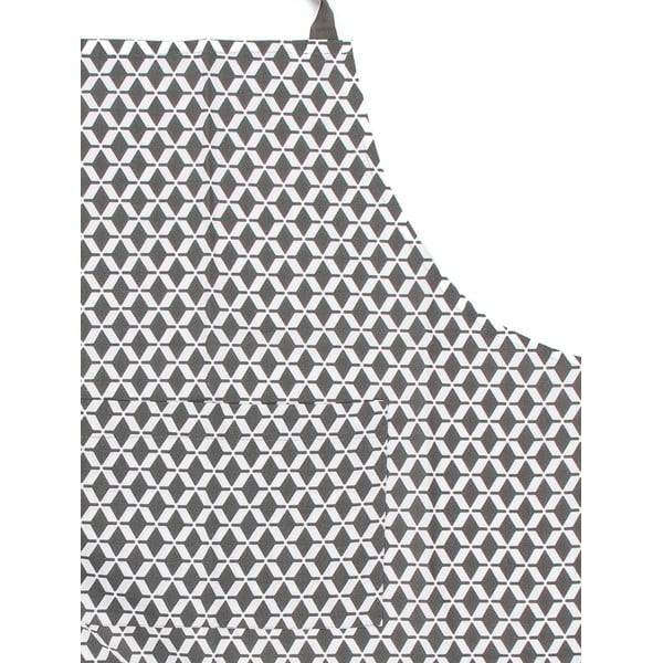 Șorț din bumbac Tiseco Home Studio Square, gri-image-2