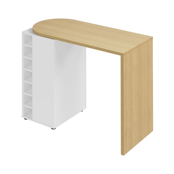 Masă de bar cu blat cu aspect de lemn de stejar 110x50 cm Roll TemaHome-image-4