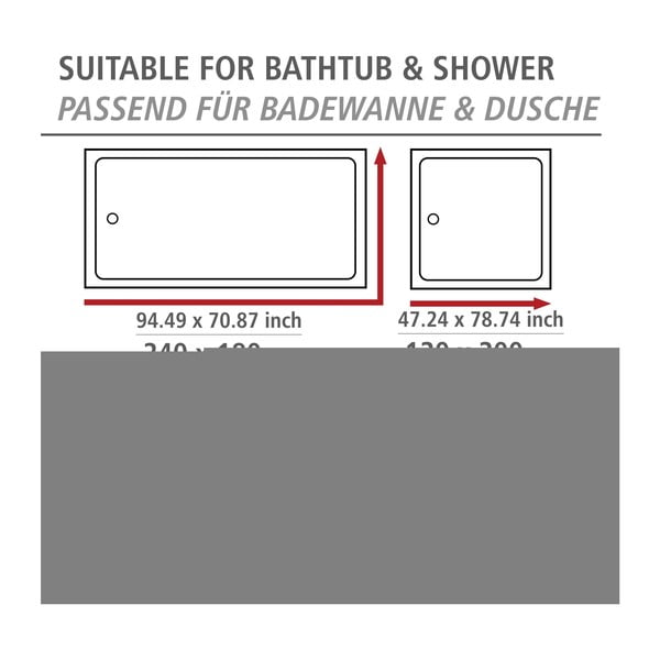 Perdea de duș 200x180 cm Aquaris – Wenko-image-3