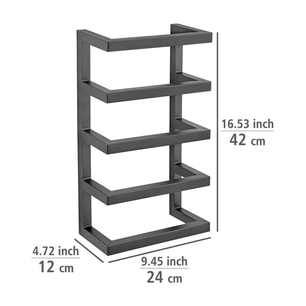 Suport de perete pentru prosoape din oțel Fondiro - Wenko-image-4