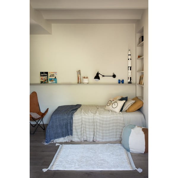 Covor crem lavabil/țesut manual din bumbac 120x160 cm Bloom Natural – Lorena Canals-image-4