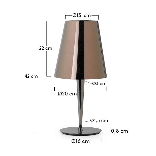 Veioză La Forma Iasa, maro-image-3