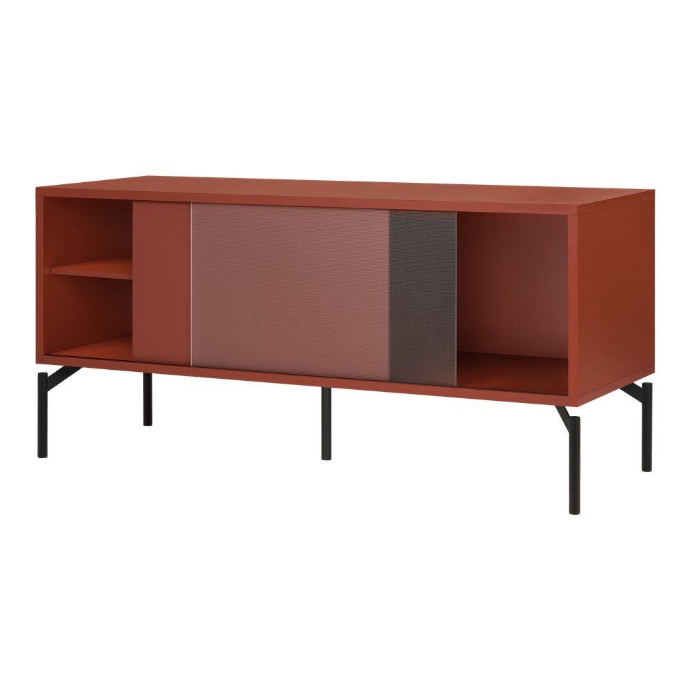 Comodă TV teracotă 116x55x42 cm Met Mini – noo.ma