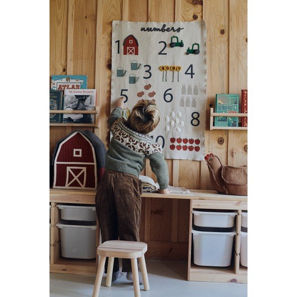 Decorațiune de perete pentru copii Farm Numbers – Lorena Canals-image-1