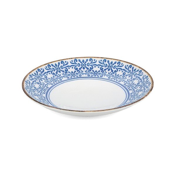 Bol alb/albastru din porțelan ø 25,5 cm Azul – BonBistro
