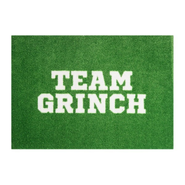 Covor ușă Hanse Home StateMat Team Grinch, 50 x 75 cm, verde