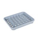Scurgător de vase gri din plastic 38x33,5 cm Eco Range – Addis