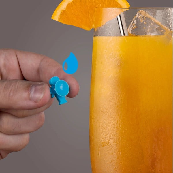 Set de accesorii pentru recunoașterea paharelor din silicon Paty people – VacuVin-image-2