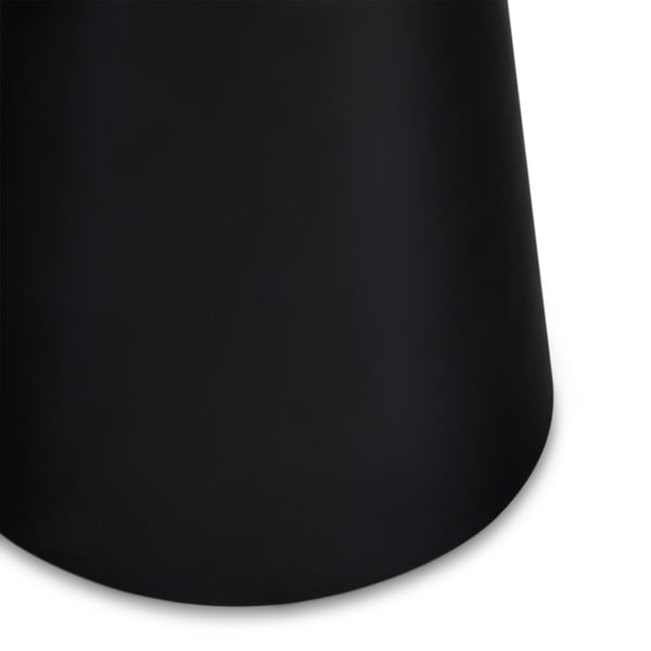 Măsuță de cafea neagră/gri deschis cu blat cu aspect de marmură ø 45 cm Tango – Furnhouse-image-4