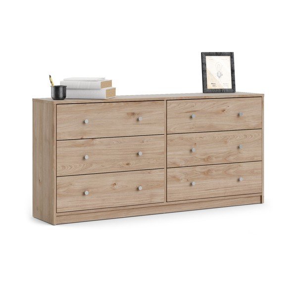 Comodă în culoare naturală 143x68x32 cm May – Tvilum-image-4