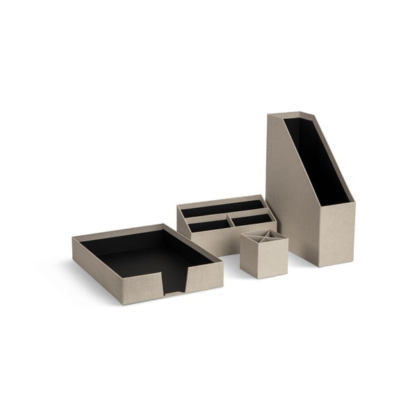 Organizatoare 4 buc. din carton Hugo Canvas Paper Laminate – Bigso