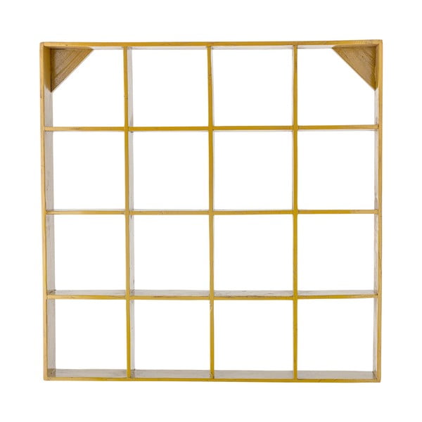 Raft galben etajat din lemn reciclat 10 cm Bekka – Bloomingville