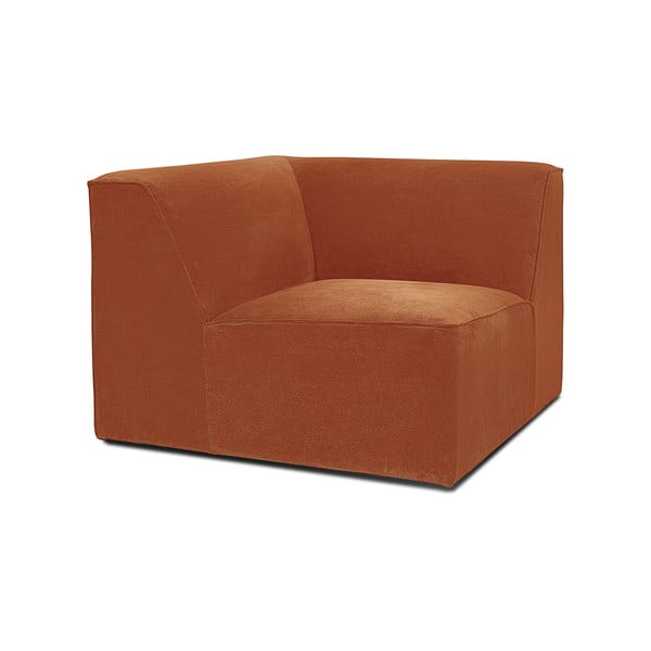 Modul pentru canapea portocaliu   din catifea reiată Sting - Scandic-image-2