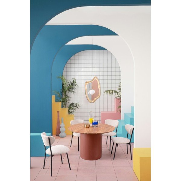 Scaun de dining crem tapițat Ludmilla – Bizzotto-image-3