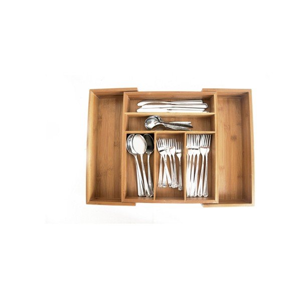 Organizator din bambus pentru tacâmuri Bambum Casadias-image-1