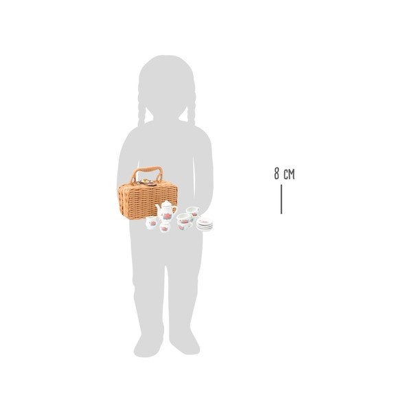 Set 14 piese din porțelan și valiză pentru copii Legler Coffee-image-2