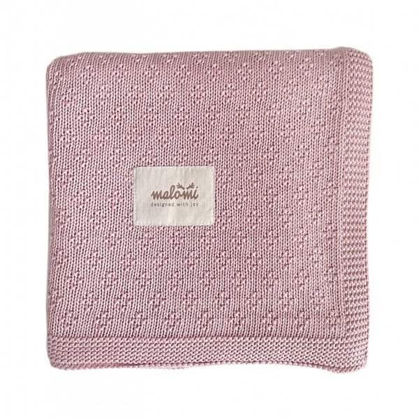 Pătură pentru copii roz din bambus 80x100 cm – Malomi Kids-image-2