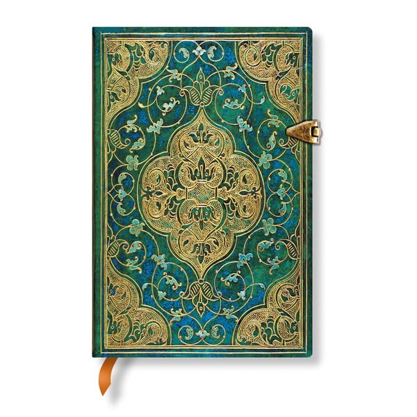 Agendă Paperblanks Turquoise Chronicles, 9,5 x 14 cm