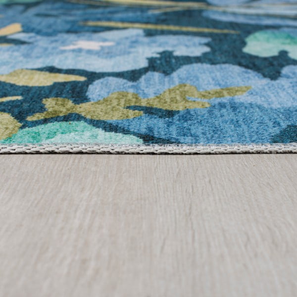 Covor albastru lavabil 230x160 cm Alyssa - Flair Rugs-image-4