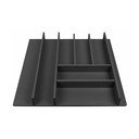 Organizator de tacâmuri negru 48 x 47 cm Wood Line – Elletipi