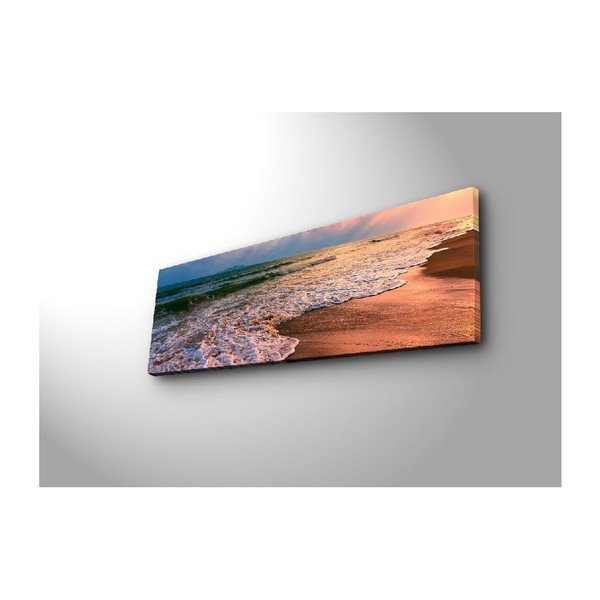 Tablou cu iluminare Wallity Beach, 90 x 30 cm-image-2