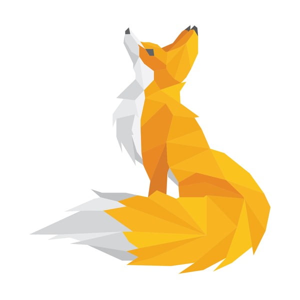 Autocolant Ambiance Origami Foxie-image-2