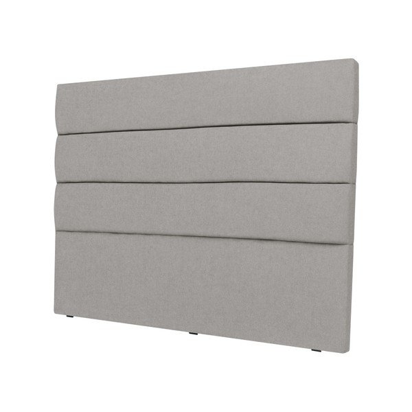 Tăblie de pat Mazzini Sofas Pesaro, 160 x 120 cm, gri deschis-image-2