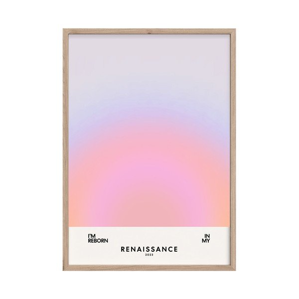 Tablou cu ramă imprimat 50x70 cm Soft Nuances – Styler