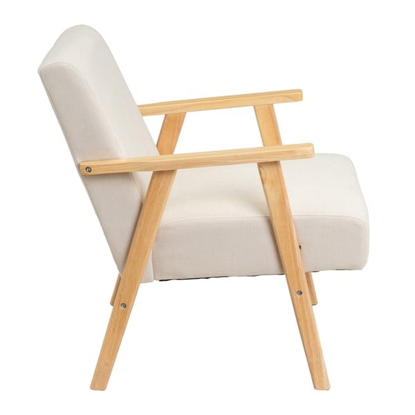 Fotoliu alb cu tapițerie din chenille Vintage – Casa Selección-image-3