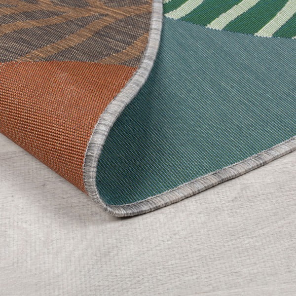 Covor de exterior verde rotund ø 160 cm Eric – Flair Rugs-image-4