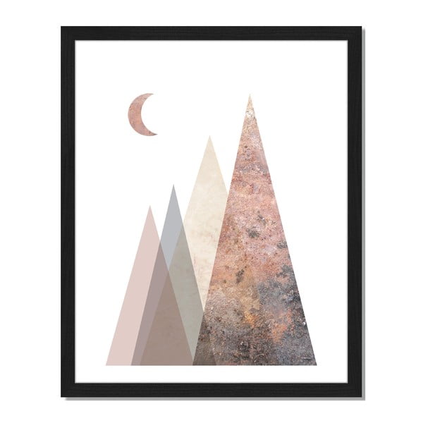 Tablou înrămat Liv Corday Scandi Night Mountains, 40 x 50 cm