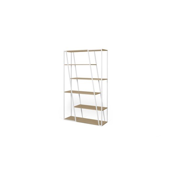 Bibliotecă albă TemaHome Albi, înălțime 197 cm-image-2