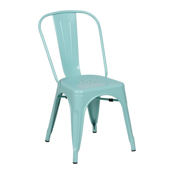 Scaune de dining turcoaz 2 buc. din metal – Ixia
