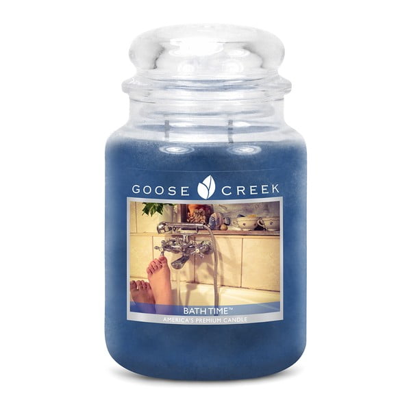 Lumânare parfumată în recipient Goose Creek Bath Time, 150 ore de ardere