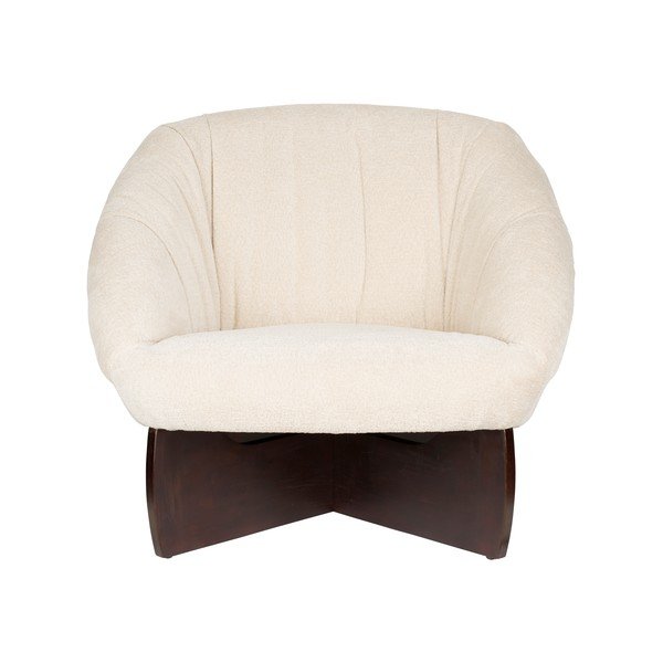 Fotoliu bej cu tapițerie din țesătură bouclé Emilius – Dutchbone-image-2