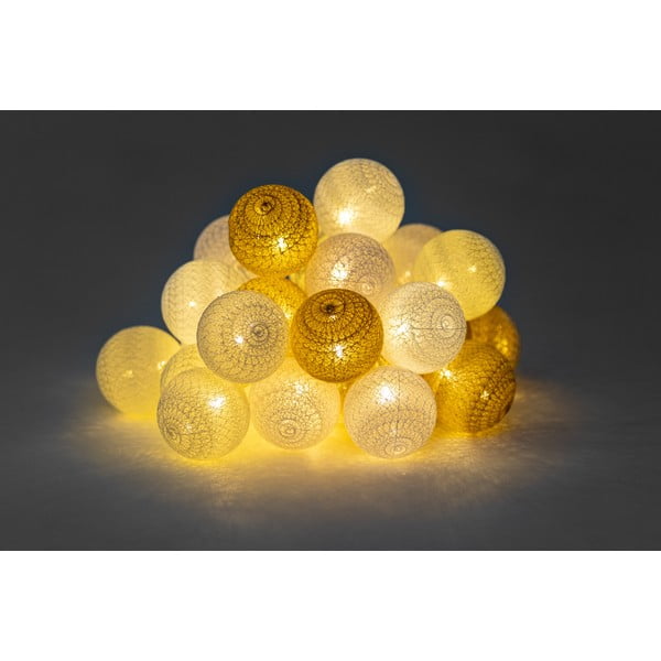Ghirlandă luminoasă cu becuri LED LUKKA, 30 lumini, bej-image-1