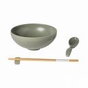 Bol mic verde pentru ramen din gresie 970 ml Pacifica – Casafina