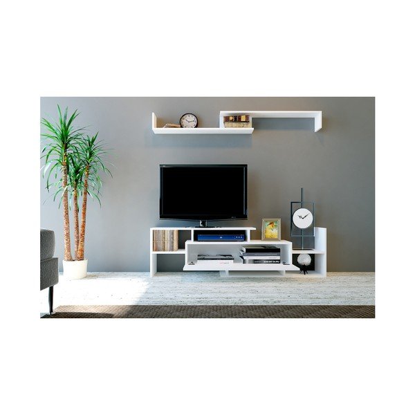 Set mobilier TV alb  154x42 cm Dream - Kalune Design-image-3