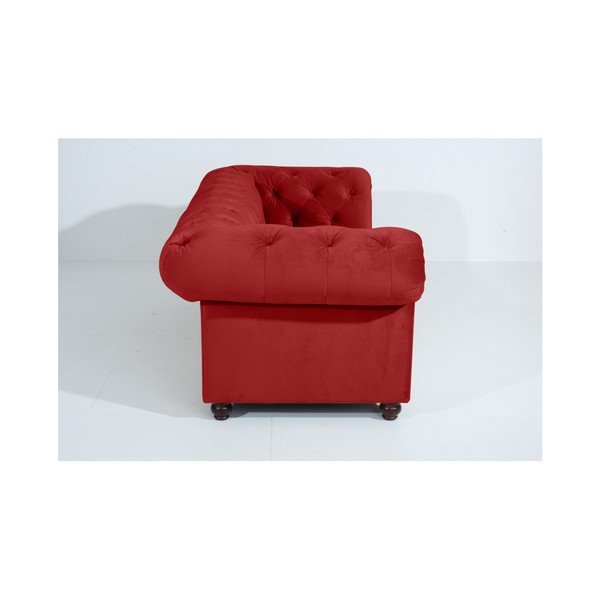 Canapea Max Winzer Orleans Velvet, 216 cm, cărămiziu-image-1