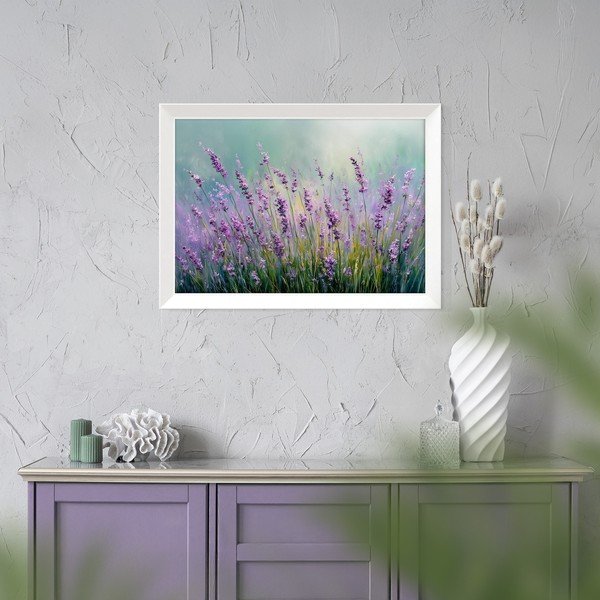 Tablou cu ramă imprimat 75x56 cm Lavender – Styler-image-2