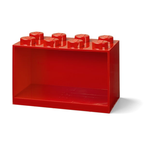 Raft de perete pentru copii LEGO® Brick 8, roșu-image-2