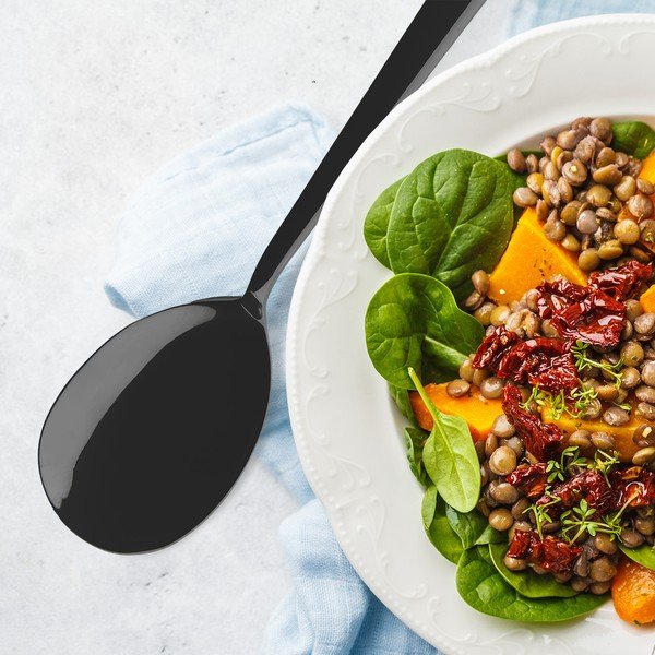 Tacâm pentru salată din oțel inoxidabil Black – Orion-image-1